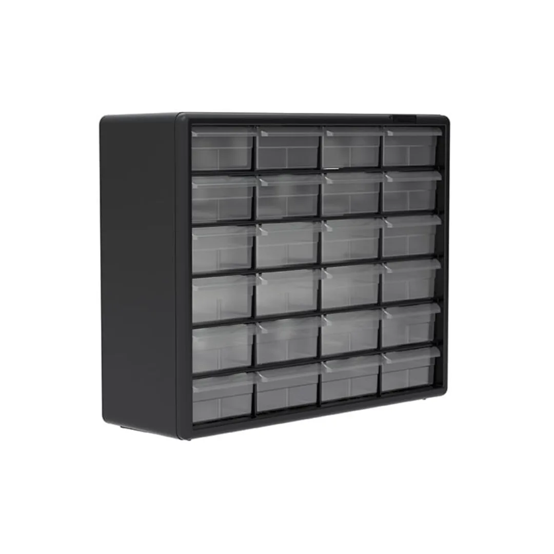 Akro-Mils 10124SCLAR 24 Drawer Plastic Storage Cabinet