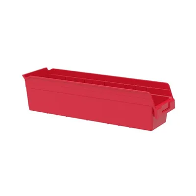 ShelfMax Bin 30094RED, 23.63"x6.63"x6"