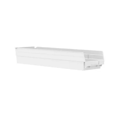 Shelf Bin 30164WHITE, 23.63"x6.63"x4"