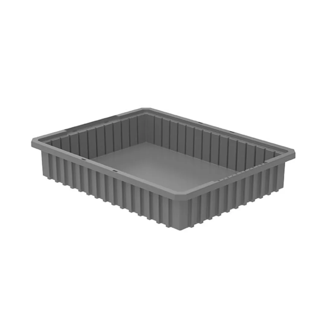 Akro-Mils 33224GREY Akro-Grid Dividable Plastic Storage Boxes