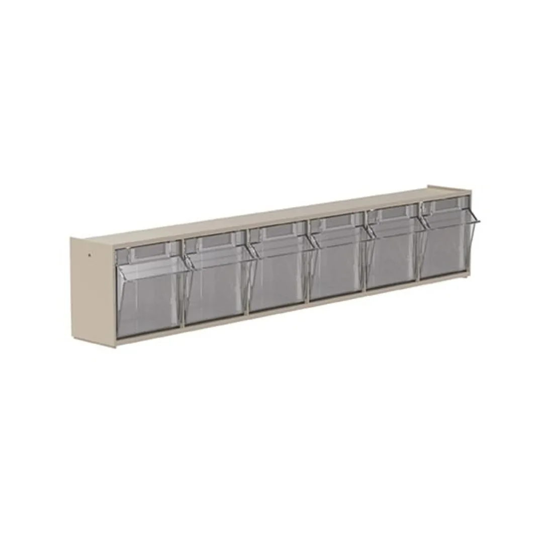Akro-Mils 6706 6-Bin TiltView Storage Bin