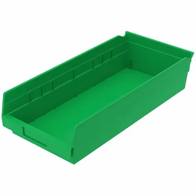 Shelf Bin 30158GREEN, 17.88"x8.38"x4"