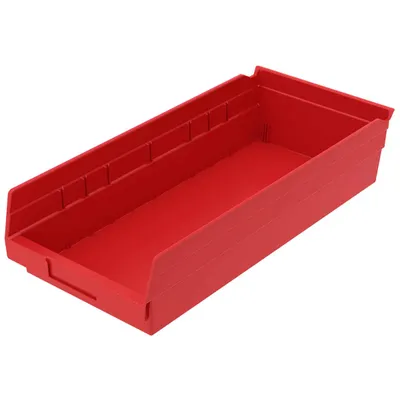 Shelf Bin 30158RED, 17.88"x8.38"x4"