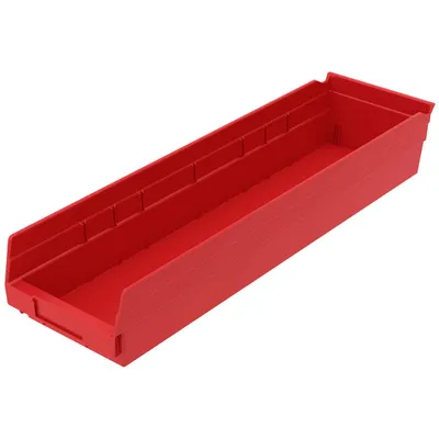 Shelf Bin 30164RED, 23.63"x6.63"x4"