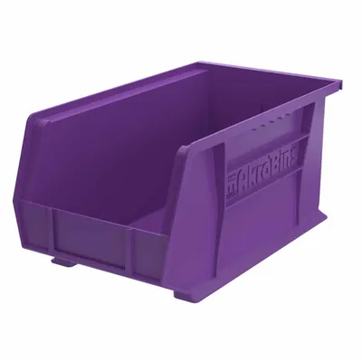 AkroBins Plastic Storage Bin 30240PURPL, 14.75"x8.13"x7"