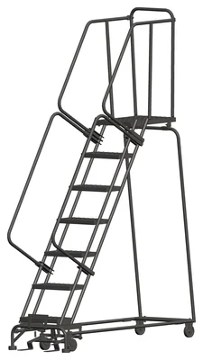 Ballymore 7-Step Rolling Ladder, 24" base, 21" top step