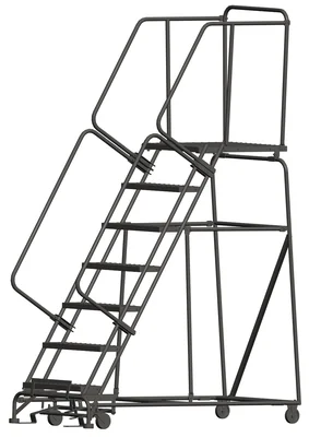 Ballymore 7-Step Rolling Ladder, 32" base, 28" top step