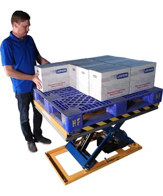 Ballymore Lift Table, 48" x 48" platform, hand controls, 3000 lb capacity — view 3