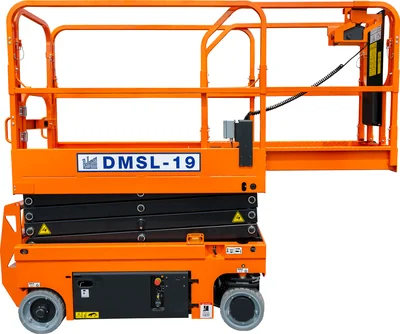 Ballymore Scissor Lift, drivable, 19 ft platform height, 36" long platform, 500 lb capacity