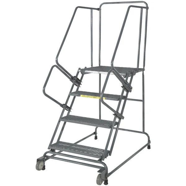 Ballymore Tilt & Roll 4-Step Rolling Ladder, 20" base, 14" top step