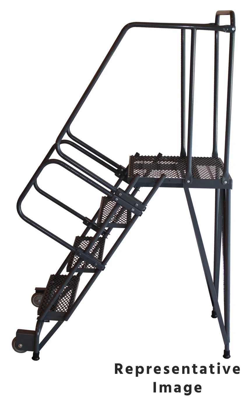 Ballymore Tilt & Roll 5-Step Rolling Ladder, 28" base, 21" top step