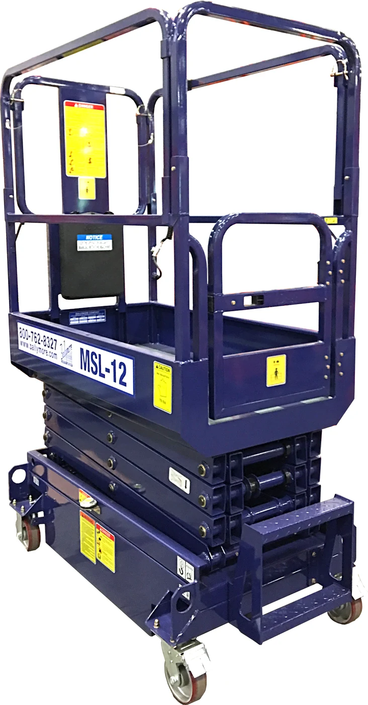Ballymore Scissor Lift, 19 ft platform height, 500 lb capacity