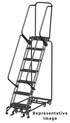 Ballymore All-Directional 7-Step Rolling Ladder, 32" base, 21" top step