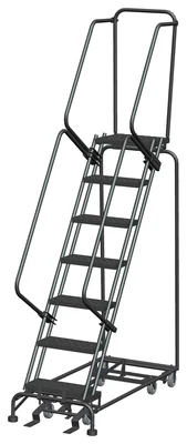 Ballymore All-Directional 7-Step Rolling Ladder, 24" base, 14" top step