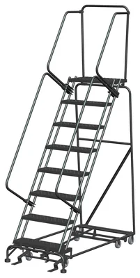 Ballymore All-Directional 8-Step Rolling Ladder, 32" base, 14" top step