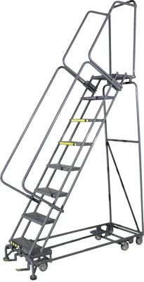 Ballymore All-Directional 8-Step Rolling Ladder, 24" base, 14" top step