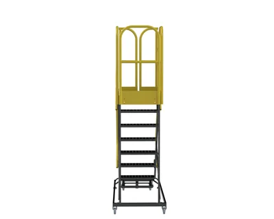 Ballymore ProLine 7-Step Rolling Ladder, 32" base, 28" top step — view 4