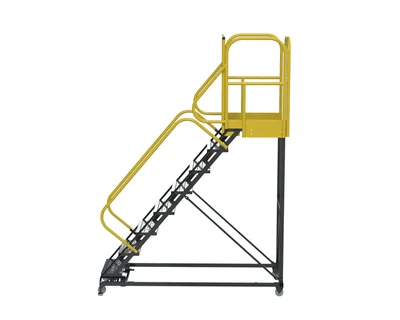 Ballymore ProLine 8-Step Rolling Ladder, 32" base, 28" top step — view 3