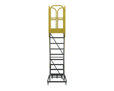 Ballymore ProLine 9-Step Rolling Ladder, 32" base, 28" top step — view 4