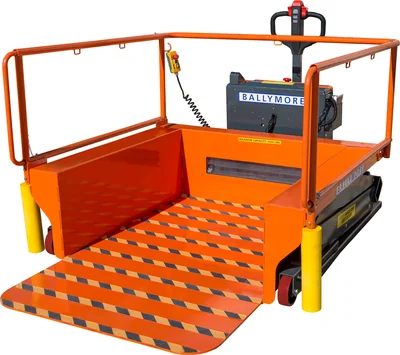 Ballymore ProLine 2-Step Rolling Ladder, 1,500 lb capacity