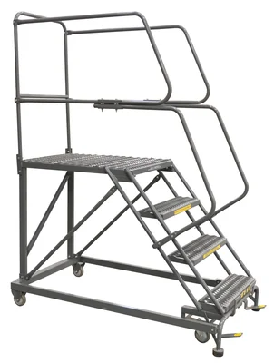 Ballymore 4-Step Single Entry Work Platform, 36" deep platform, 33" base