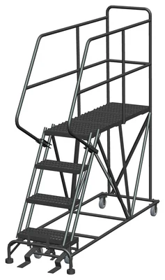 Ballymore 4-Step Single Entry Work Platform, 48" deep platform, 33" base