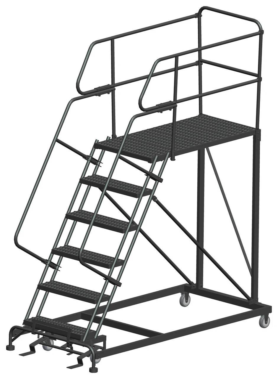 Ballymore 6-Step Single Entry Work Platform, 48" deep platform, 38" base