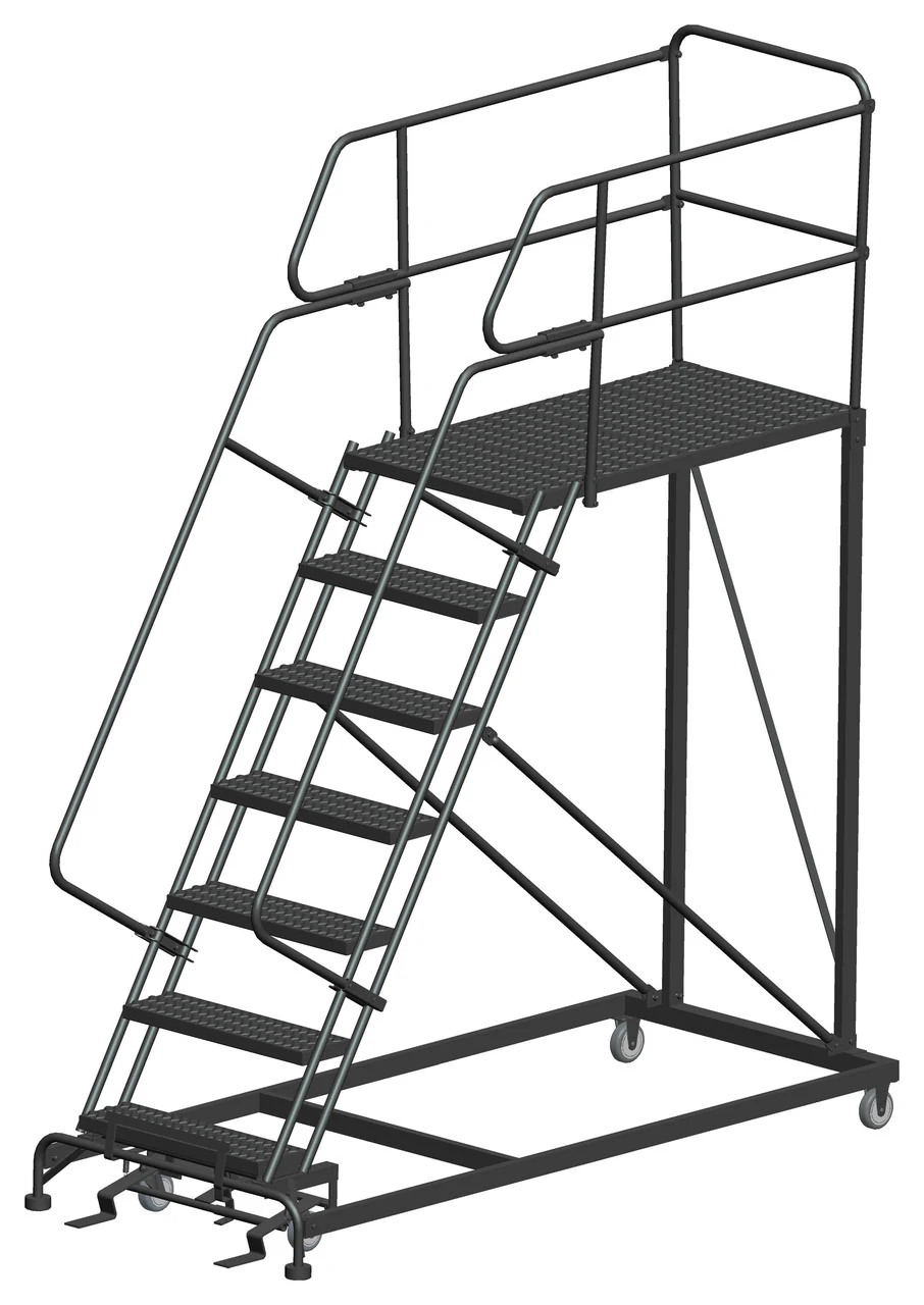 Ballymore 7-Step Single Entry Work Platform, 48" deep platform, 38" base