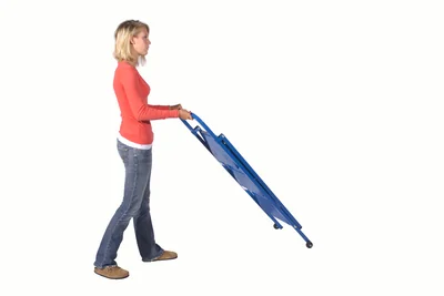 Ballymore Thin Line 50° Stairway Slope 2-Step Rolling Ladder, 21" base, 10" top step, perforated tread — view 3