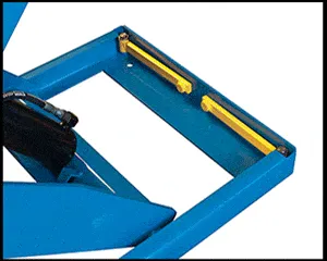 Bishamon L2K-3648 lift table shown from an alternate angle