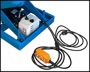 Bishamon L2K-3648 lift table shown from an alternate angle