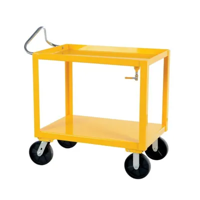 Vestil DH-PH4-2436-D  Heavy Duty Ergo Handle Cart with GFN Casters and Drain