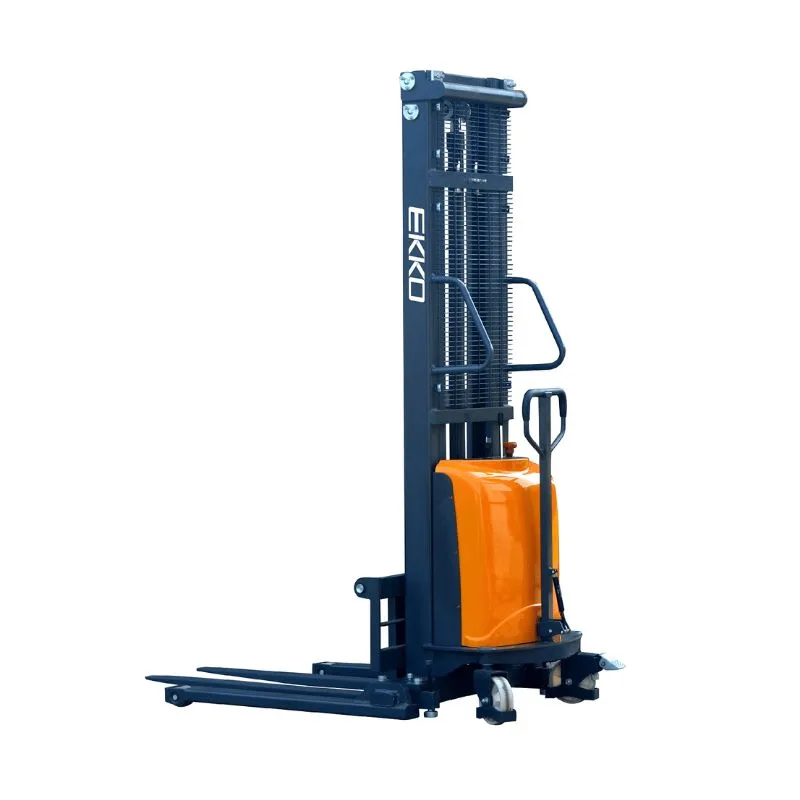 EKKO EA15D Semi-Electric Straddle Stacker