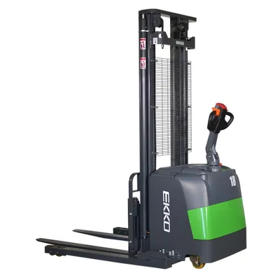 Full Powered Straddle Stacker EB18C-138LI, 4,000 lbs. Capacity