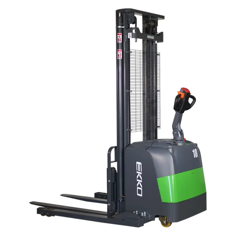 Lithium Straddle Stacker EB18C-145LI, 4,000 lbs. Capacity
