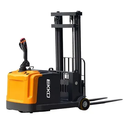 EKKO Lifts EK14 pallet stacker shown from an alternate angle