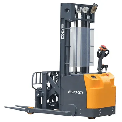 EKKO Lifts ER15L pallet stacker shown from an alternate angle