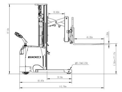 EKKO ER15L Electric Walkie Reach Truck 2