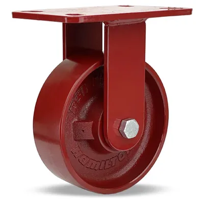 Hamilton R-HS-6MB Heavy Service Rigid Caster, 6" x 2" Polyurethane