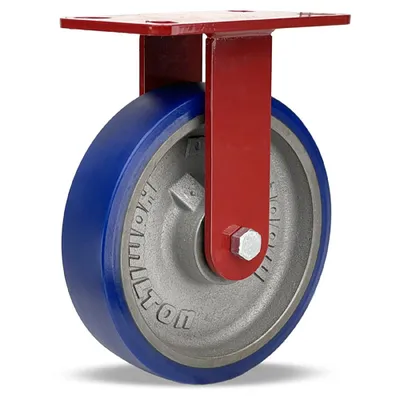 Hamilton R-HS-8SPB Heavy Service Rigid Caster, 8" x 2" Polyurethane