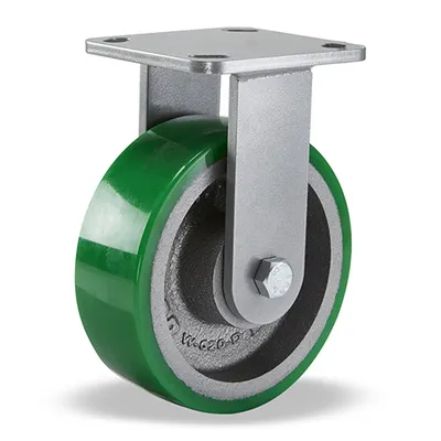 Hamilton R-WH-6DB Workhorse Rigid Caster, 6" x 2" Polyurethane