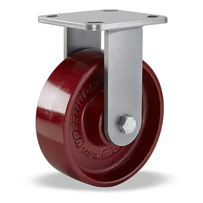 Hamilton R-WH-6MB Workhorse Rigid Caster, 6" x 2" Metal