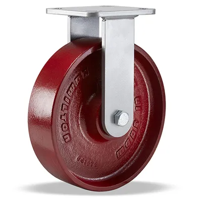 Hamilton R-WH-8MB Workhorse Rigid Caster, 8" x 2" Metal