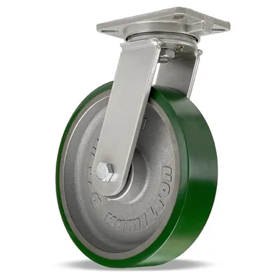 Hamilton S-CH-12DB Champion Swivel Caster, 12" x 3" Polyurethane