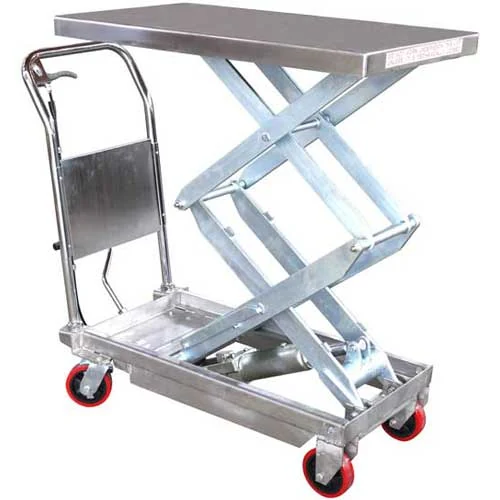 Lift Products Stainless Steel Lift Table, 51" raised height, 770 lb capacity