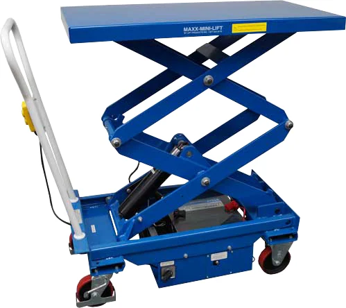 Lift Products Lift Table, 40" x 21" platform, 63.5" raised height, hand controls, 1100 lb capacity