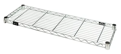 Quantum 1224C Wire Shelf, 24"W x 12"D, 600-800 lb capacity, Chrome