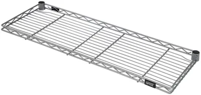 Quantum 1224RCSGY Wire Shelf, 24"W x 12"D, 150 lb capacity, Gray