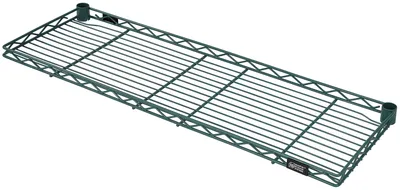 Quantum 1224RCSP Wire Shelf, 24"W x 12"D, 150 lb capacity, Green