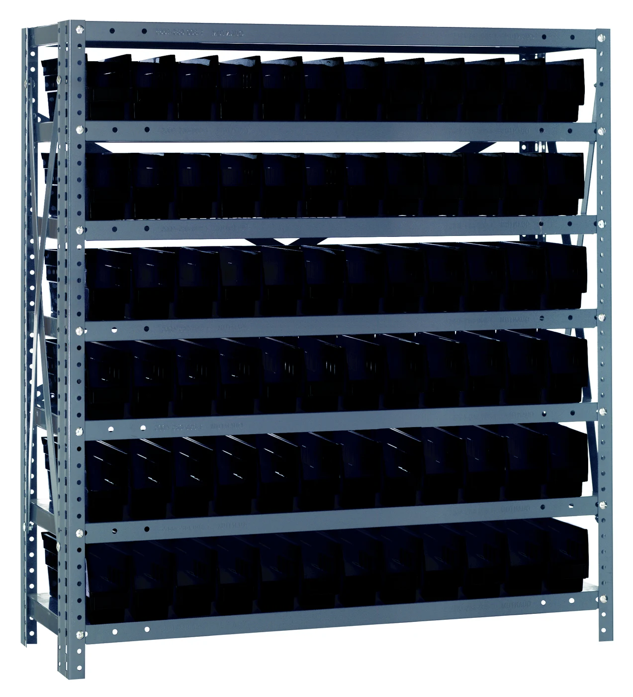 Quantum 1239-100BK Shelving Unit, 12"D x 36"L x 39"H, 400 lb capacity, Galvanized